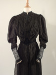 Black Silk and Lace Dress, 1890s_2