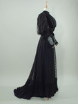 Black Silk and Lace Dress, 1890s_5