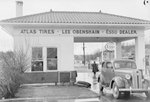 Lee Obenshain Service Station, front view. by William Garber