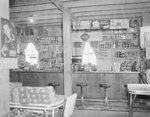 Basye Community Store. Inside view facing counter with bar stools and various candy and food products shown on the shelves. by William Garber