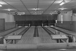 Inside of a bowling alley. by William Garber