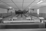 Inside of a bowling alley, a view from further back by William Garber