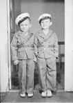 Two young boys in uniform, possibly boy scouts, at the Shenvalee Hotel and Golf Resort, New Market, Va. by William Garber