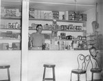 Inside of the Shenandoah Alum Springs Hotel, possibly the convenience store. Orkney Springs, Va. by William Garber