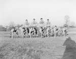 Massanutten Military Academy. Members of the football team on the field practicing by William Garber