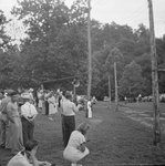 View of the spectators watching the jousting at Natural Chimneys, Mount Solon, Va. by William Garber