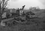 Train wreck site, view from the top of a hill by William Garber