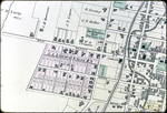 Map of 1885 Harrisonburg - Southwest Section, Lowenback Addition (Court Square on right) by James Madison University